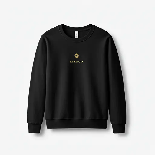 Sudadera negra con logo